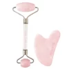 Skin Gym Rose Quartz Facial Roller & Gua Sha Workout Set
