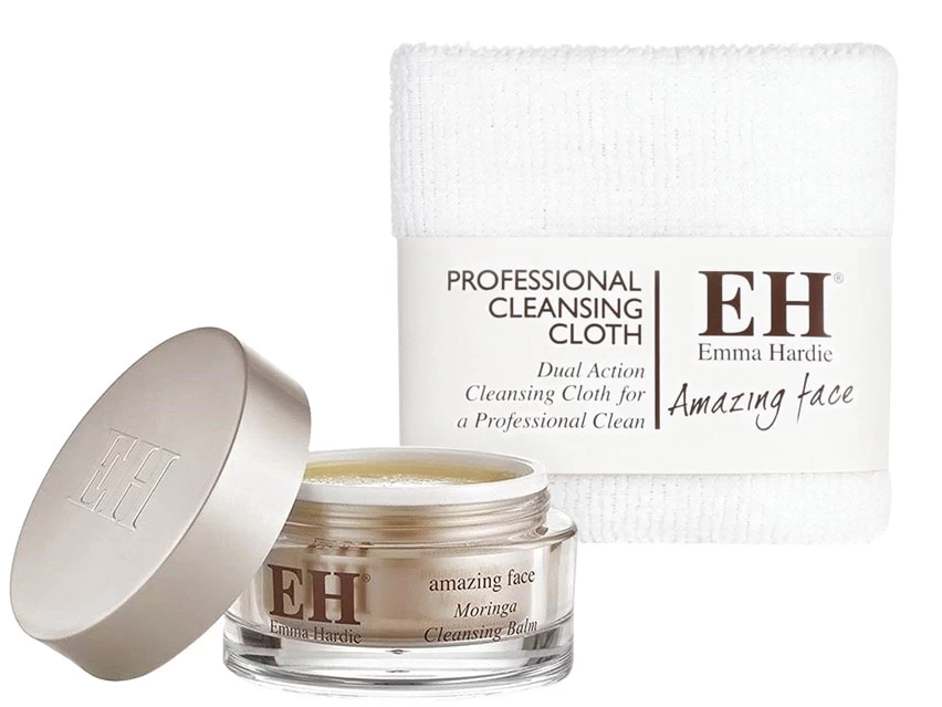 Emma Hardie Moringa Cleansing Balm With Cleansing Cloth 1 Emma Hardie Moringa Cleansing Balm With Cleansing Cloth