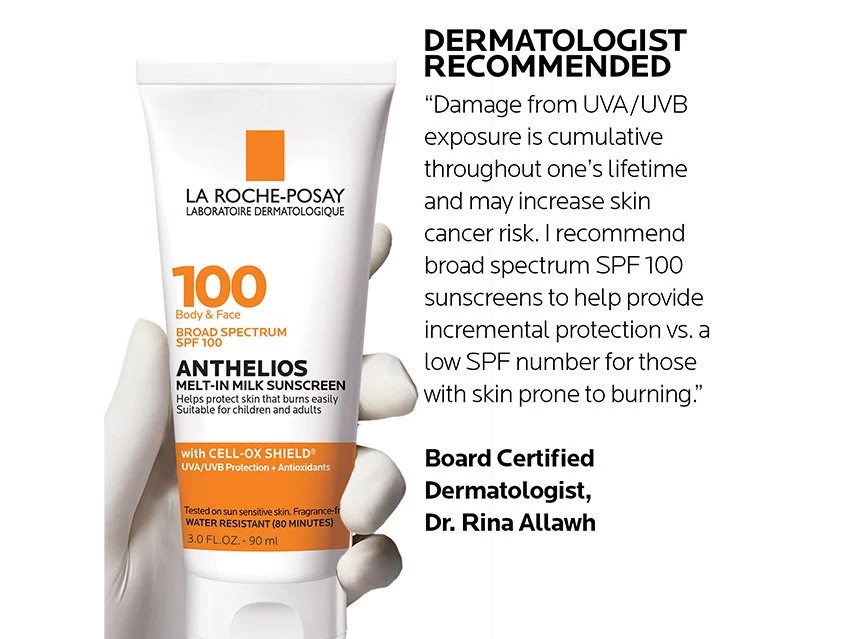 La Roche-Posay Anthelios Melt-in Milk Body & Face Sunscreen SPF 100 6 La Roche-Posay Anthelios Melt-in Milk Body & Face Sunscreen SPF 100 - Image 6