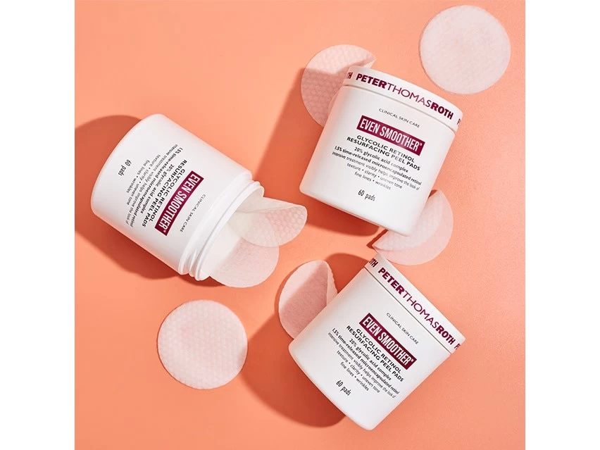 Peter Thomas Roth Even Smoother Glycolic Retinol Resurfacing Peel Pads 7 Peter Thomas Roth Even Smoother Glycolic Retinol Resurfacing Peel Pads - Image 7