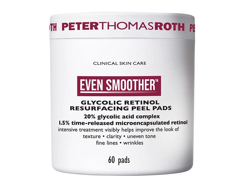 Peter Thomas Roth Even Smoother Glycolic Retinol Resurfacing Peel Pads 1 Peter Thomas Roth Even Smoother Glycolic Retinol Resurfacing Peel Pads